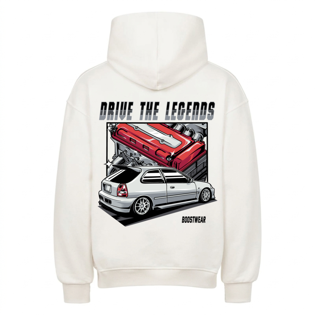 DRIVE THE LEGENDS Backprint Premium Hoodie