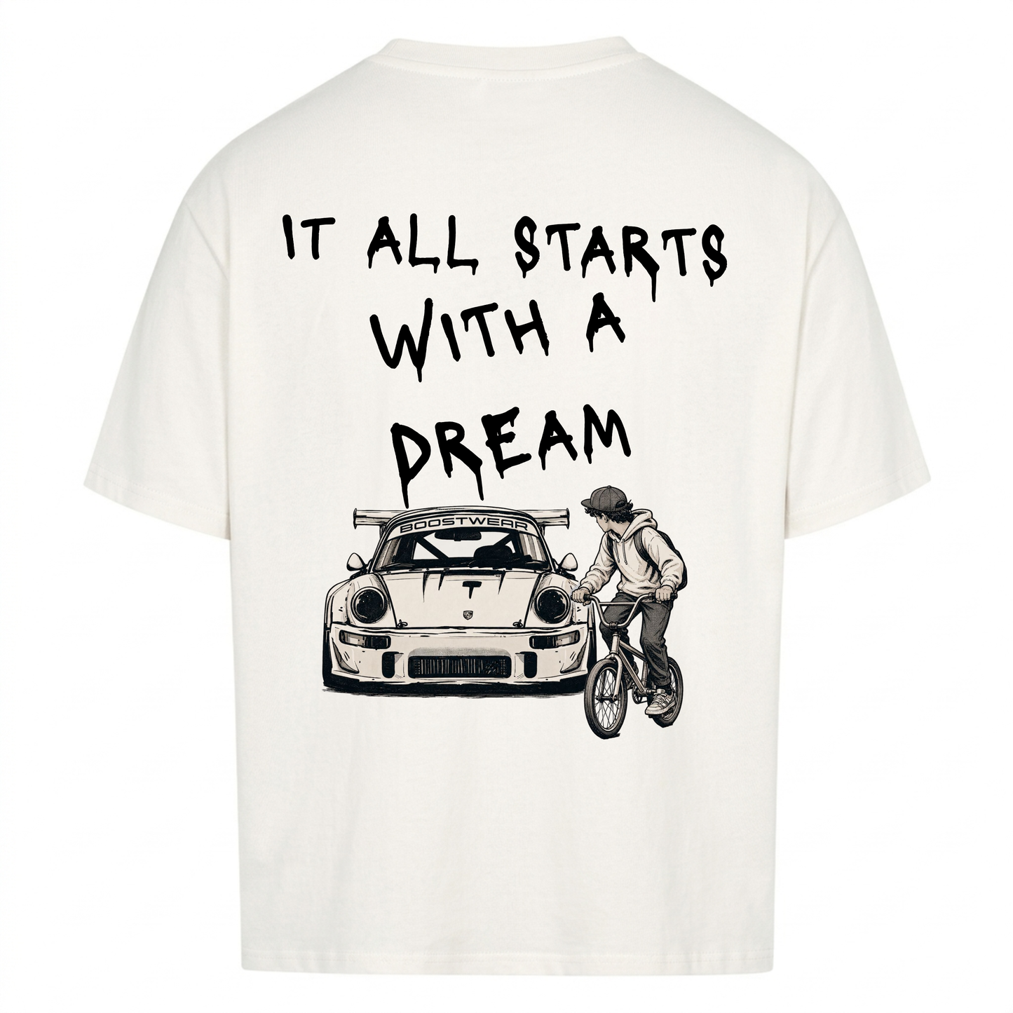 IT ALL STARTS WITH A DREAM - Backprint Premium T-Shirt