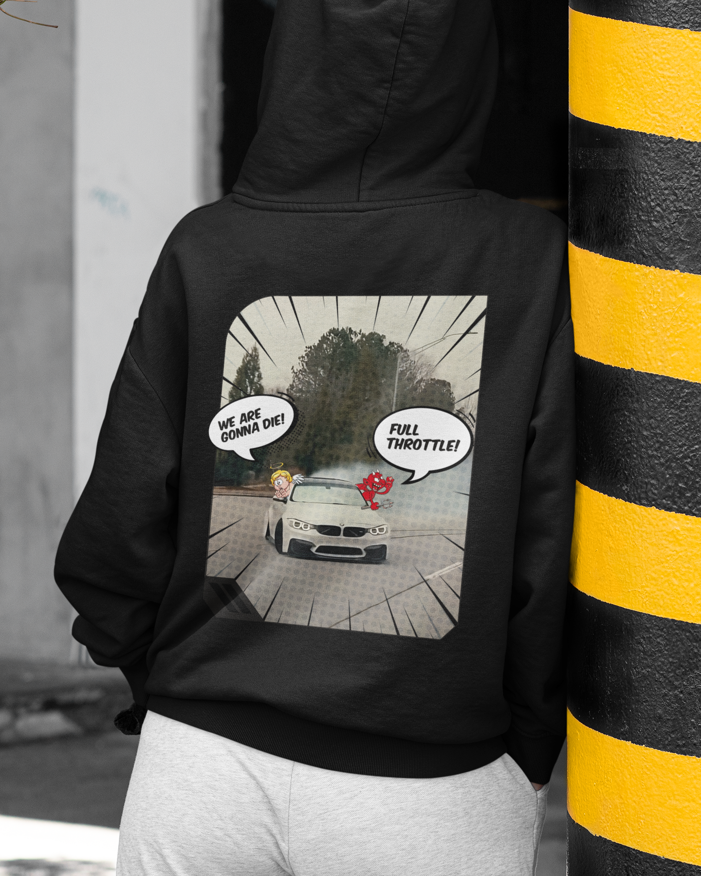 ANGEL DEVIL Oversized Hoodie