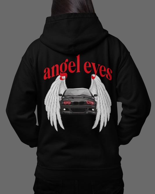 ANGEL EYES Backprint Oversized Hoodie
