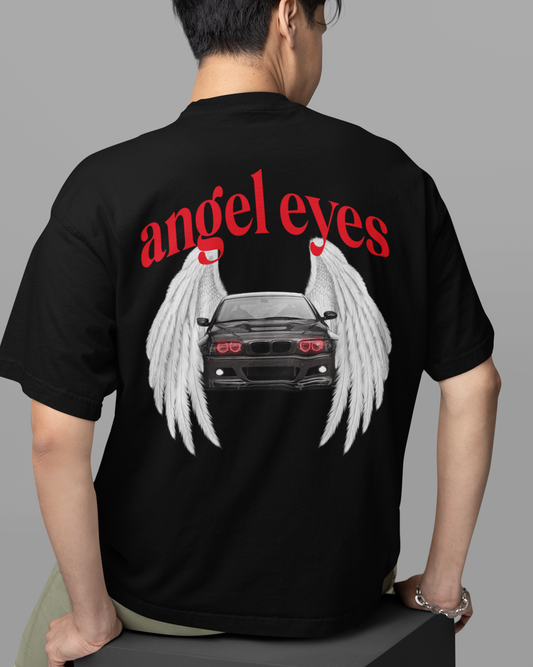 ANGEL EYES Backprint Oversized T-Shirt