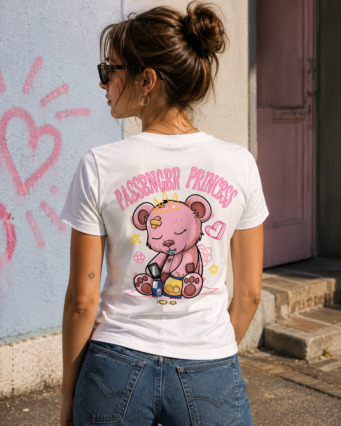 PASSENGER PRINCESS Backprint Premium T-Shirt