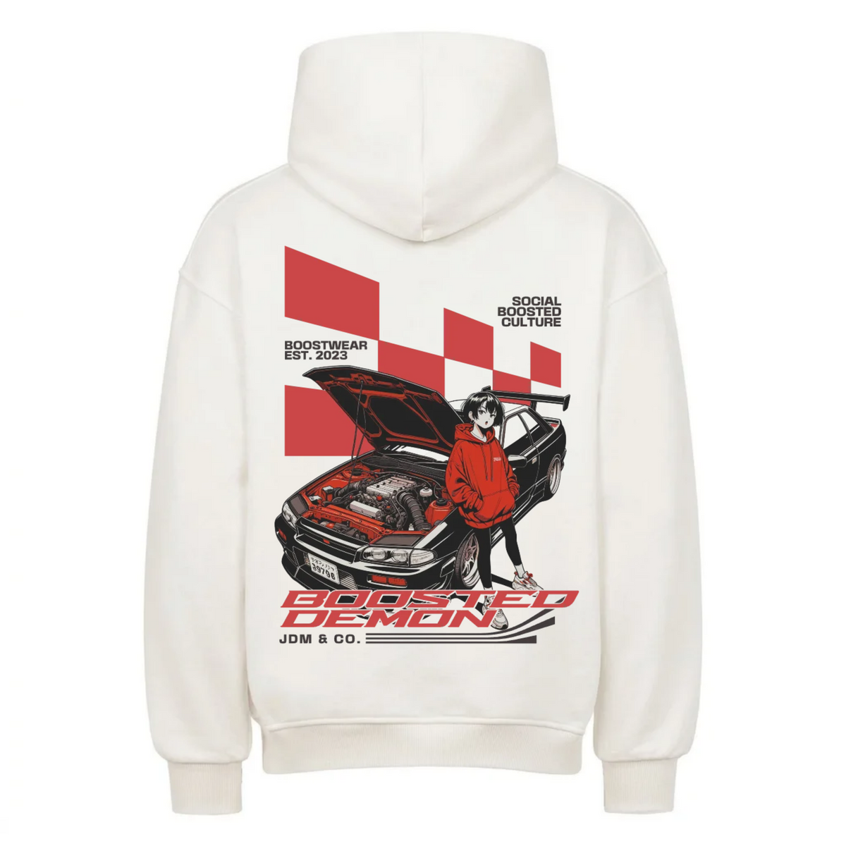 BOOSTED DEMON Backprint Premium Hoodie