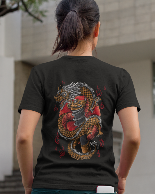 DRAGON BUMPER Backprint T-Shirt