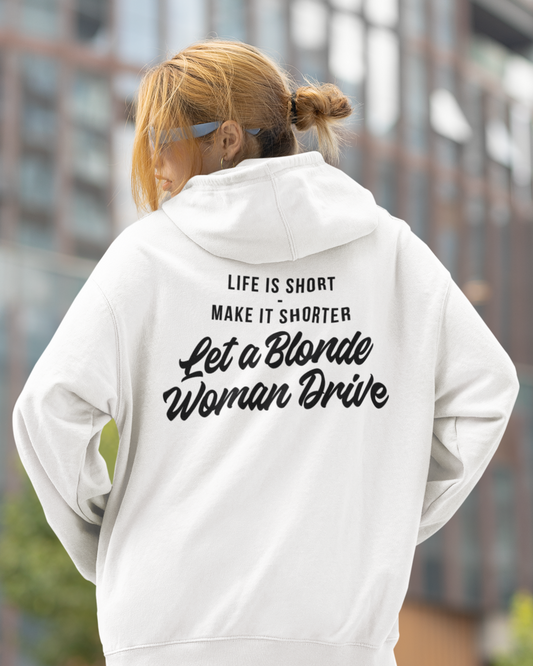 MAKE IT SHORTER Backprint Oversized Hoodie