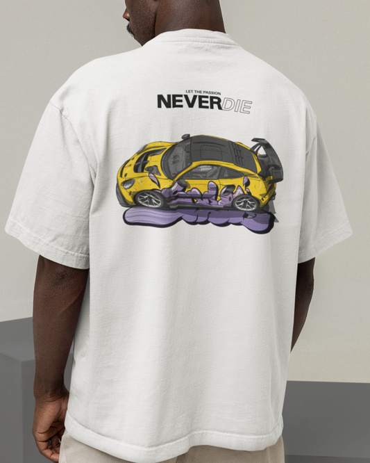NEVER DIE Backprint Oversized T-Shirt