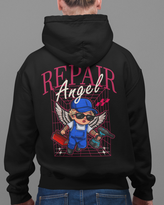 REPAIR ANGEL Backprint Oversized Hoodie
