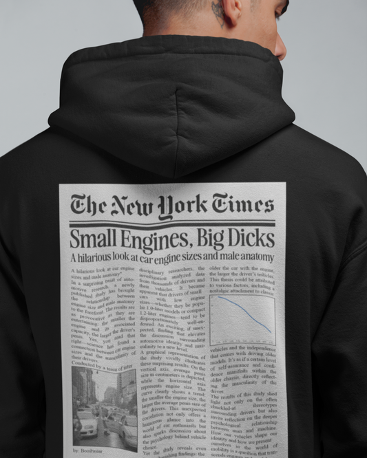 SMALL ENGINES, BIG DICKS Backprint Oversized Hoodie