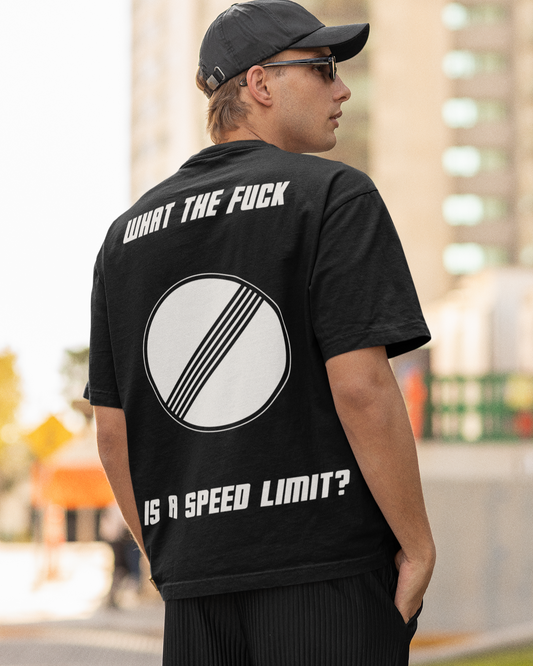 SPEEDLIMIT? Backprint Oversized T-Shirt