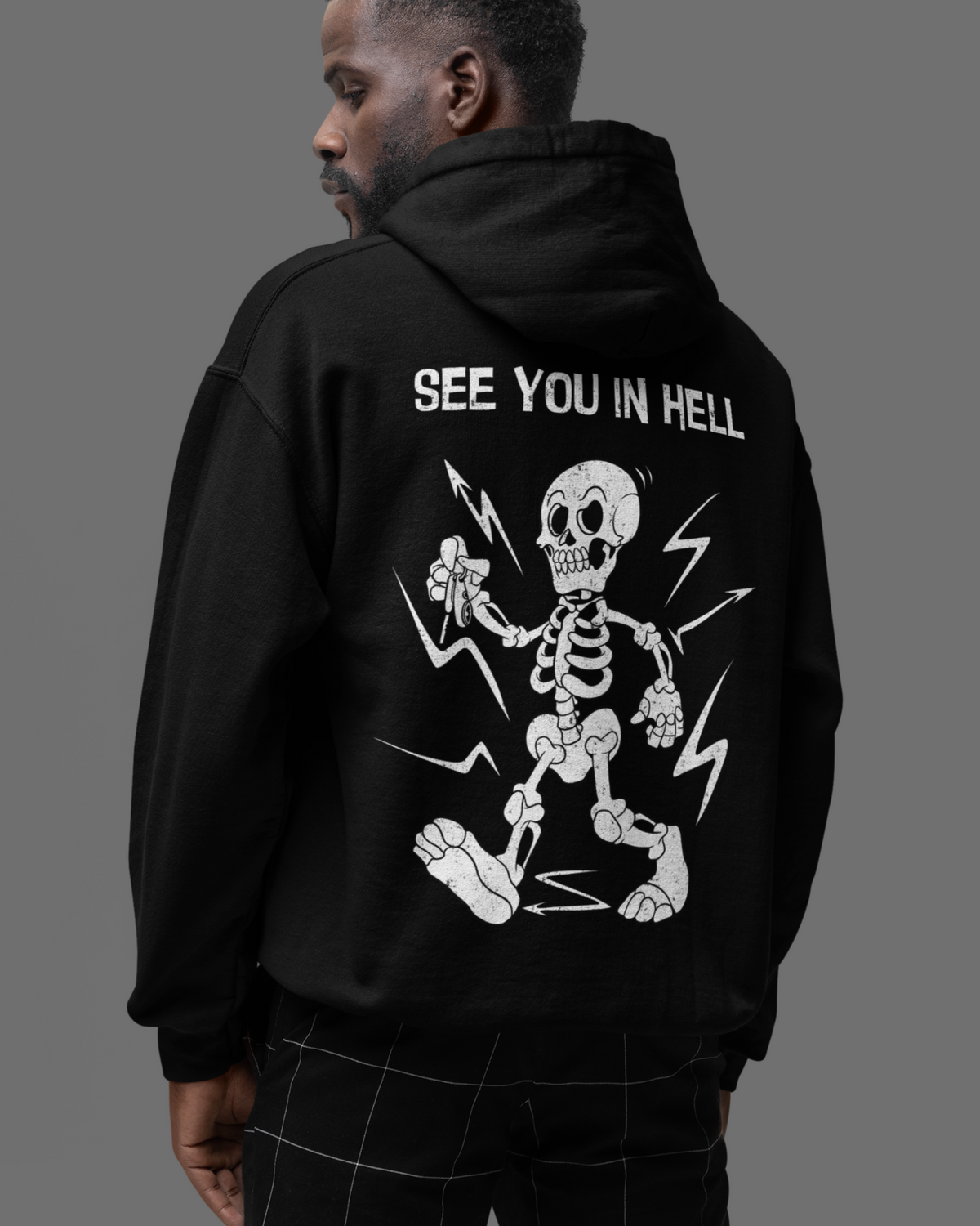 SEE YOU IN HELL Backprint Premium Hoodie