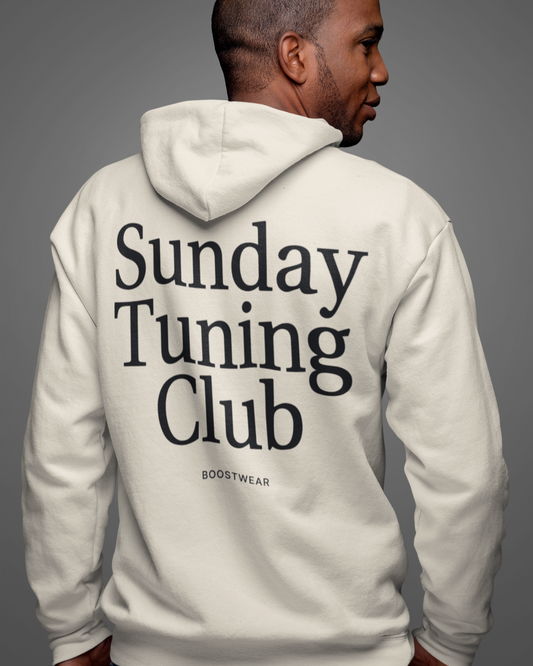 SUNDAY TUNING CLUB Backprint Oversized Hoodie