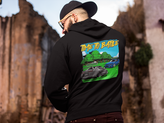 TIME TO BATTLE Backprint Hoodie