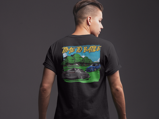 TIME TO BATTLE Backprint T-Shirt