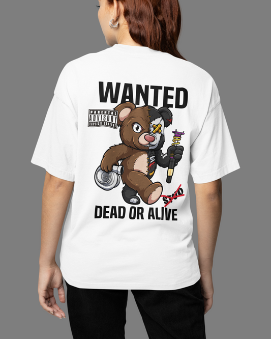 WANTED Backprint Oversized T-Shirt