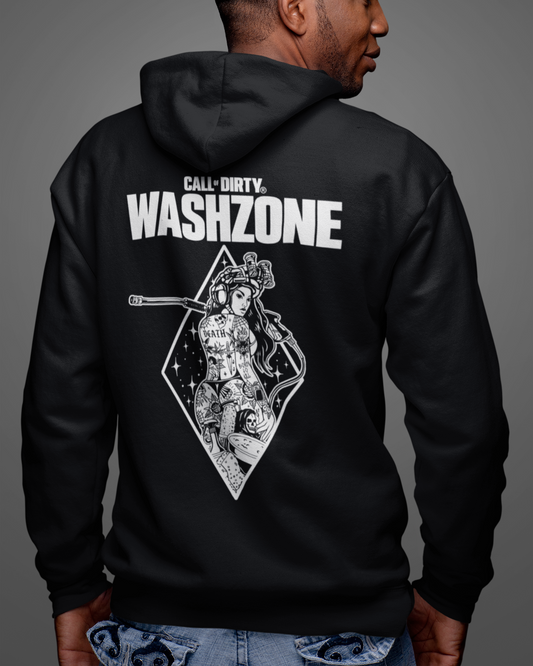 WASHZONE Backprint Oversized Hoodie