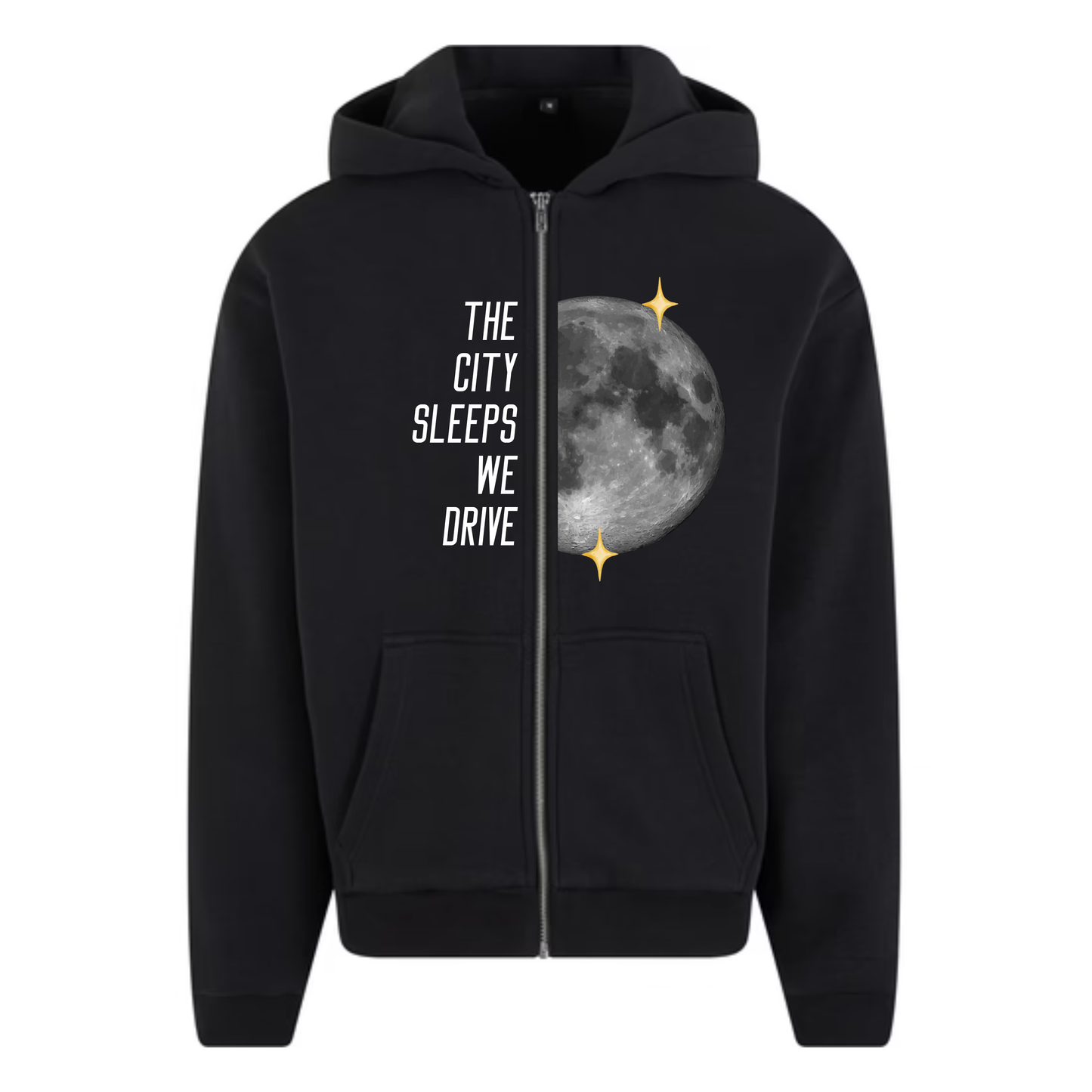 THE CITY SLEEPS WE DRIVE Premium Zipper