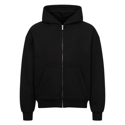SEE YOU IN HELL Backprint Oversized Zipper Hoodie