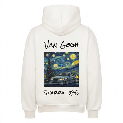 Van Gogh x Car Personalisiert - Backprint Hoodie