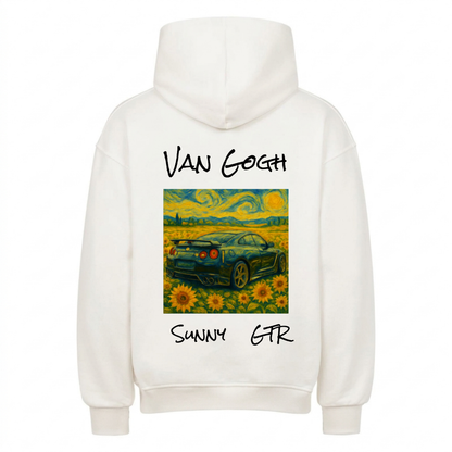 Van Gogh Sunflowers x Car Personalisiert - Backprint Hoodie