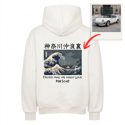GreatWave x Car Personalisiert - Backprint Hoodie