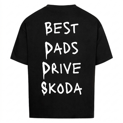 BEST DADS DRIVE SKODA Backprint Premium T-Shirt