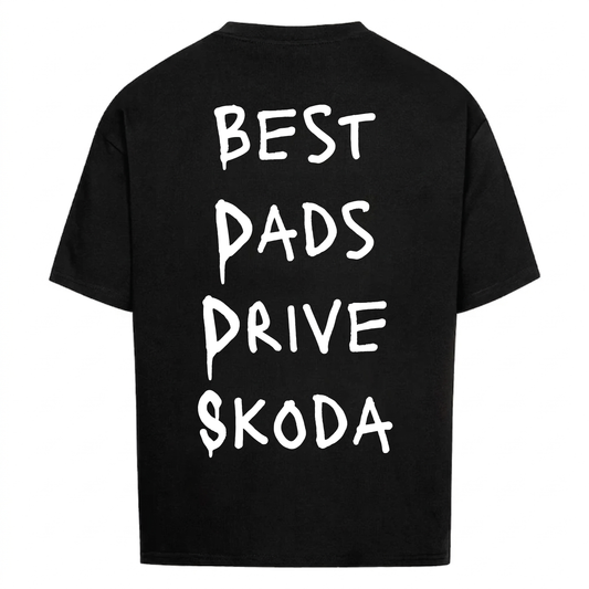 BEST DADS DRIVE SKODA Backprint Premium T-Shirt