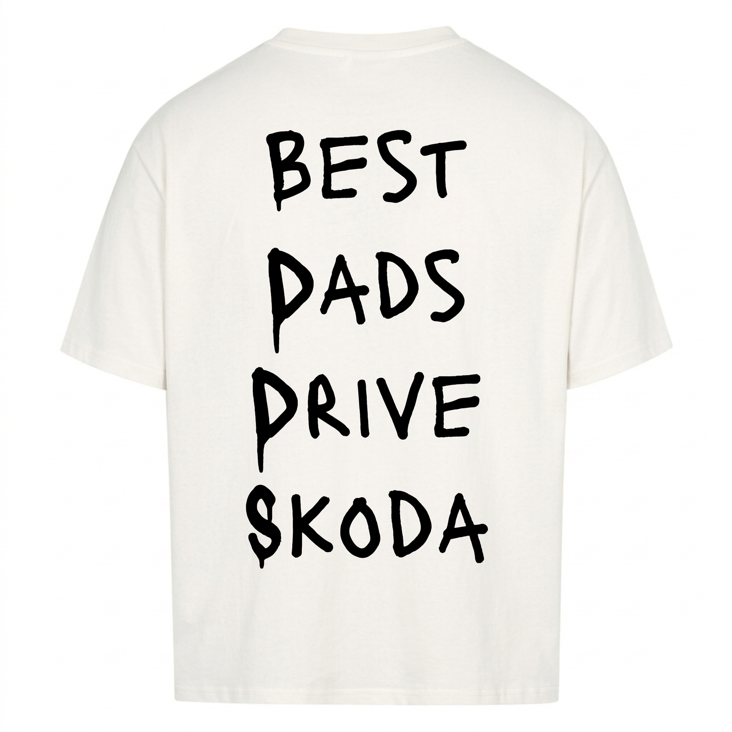 BEST DADS DRIVE SKODA Backprint Premium T-Shirt