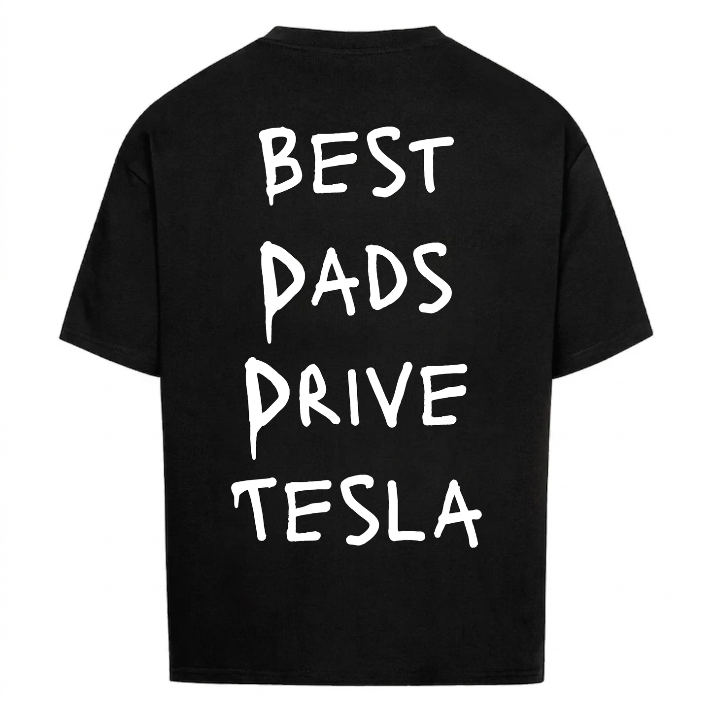 BEST DADS DRIVE TESLA Backprint Premium T-Shirt