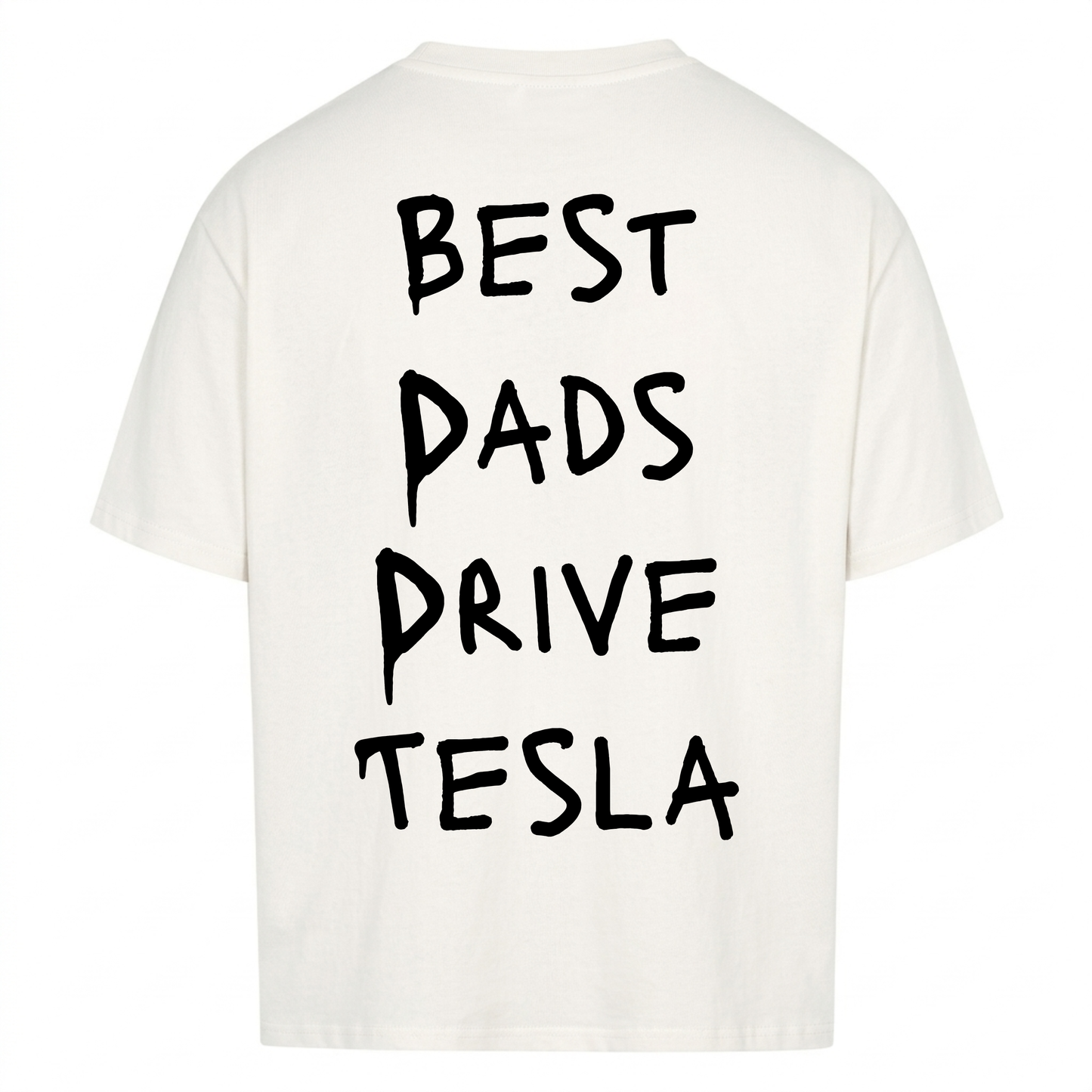 BEST DADS DRIVE TESLA Backprint Premium T-Shirt