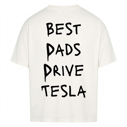 BEST DADS DRIVE TESLA Backprint Premium T-Shirt