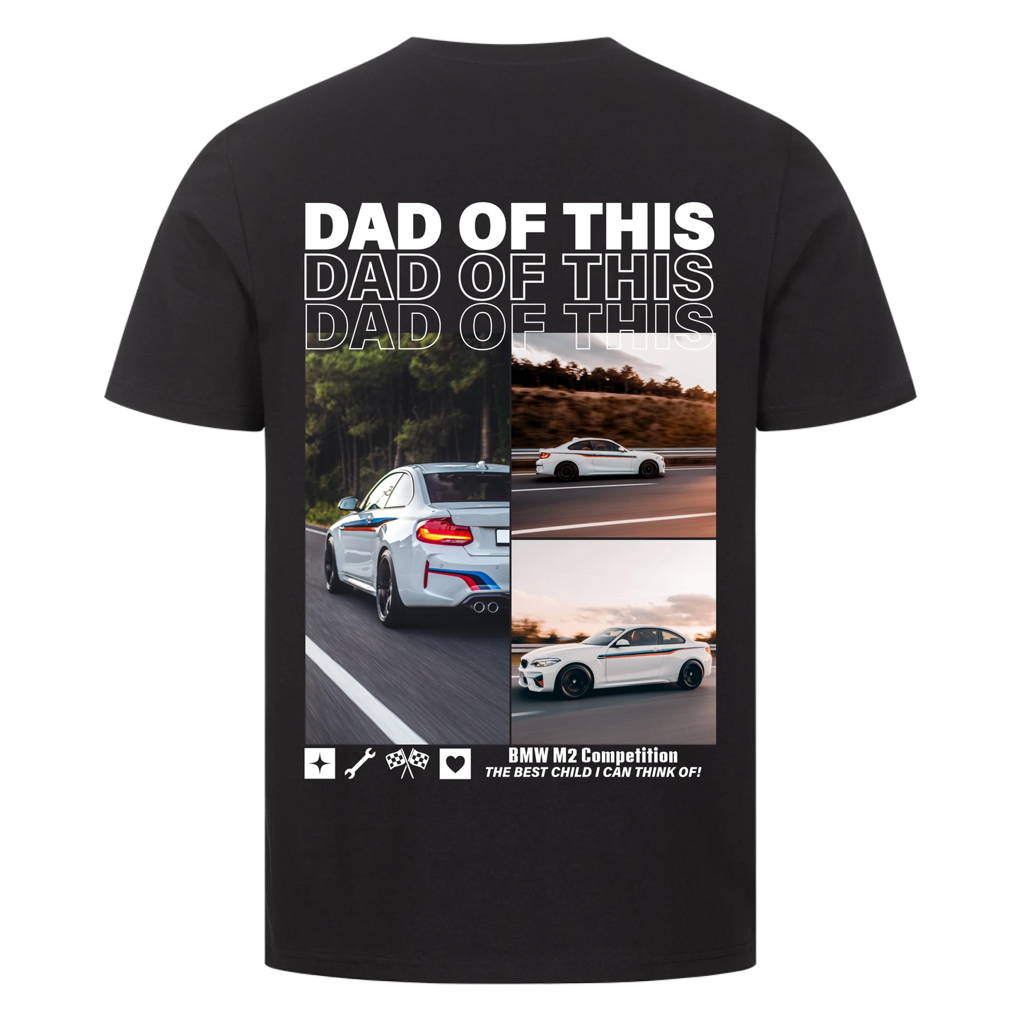 DAD OF THIS Personalisiertes Backprint T-Shirt