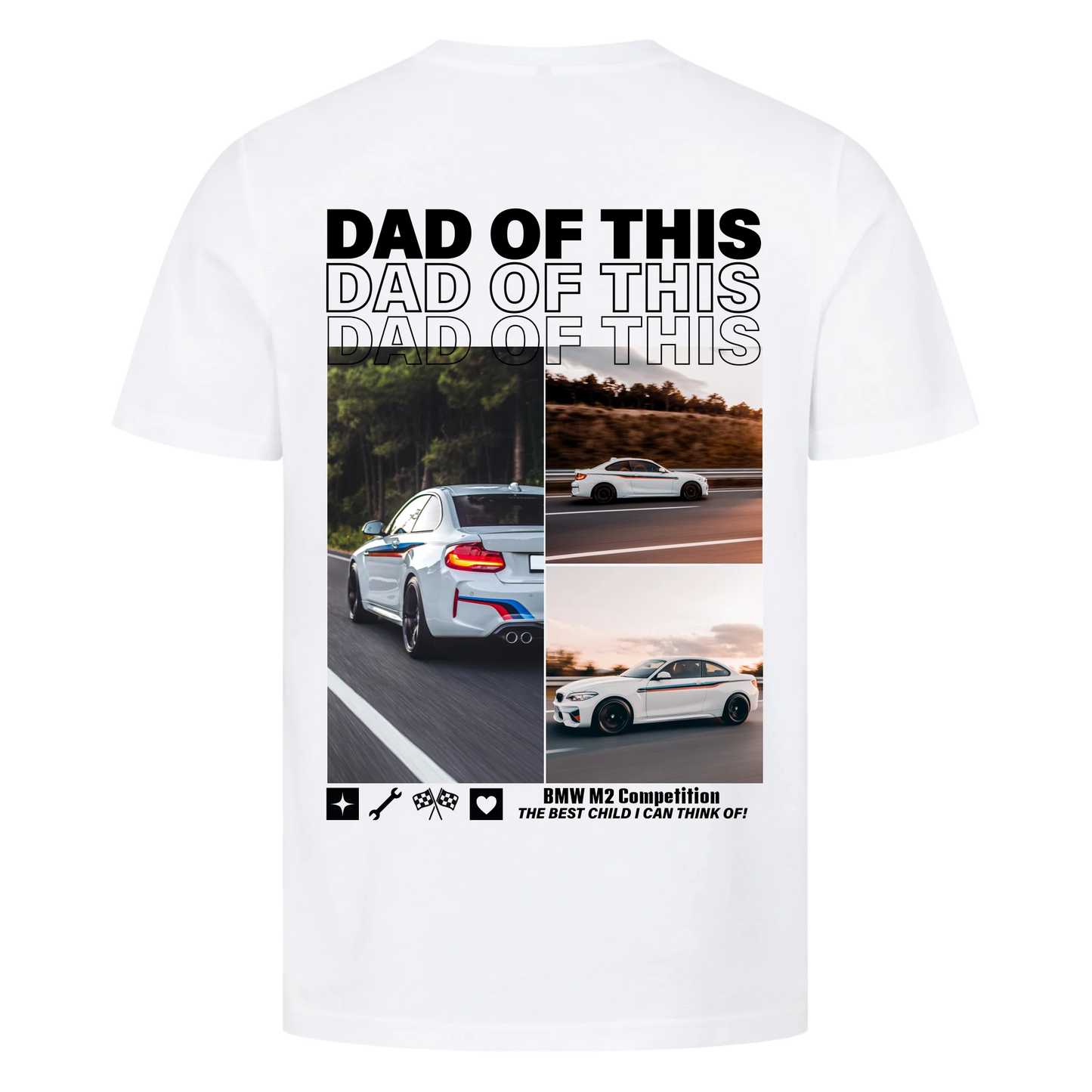 DAD OF THIS Personalisiertes Backprint T-Shirt