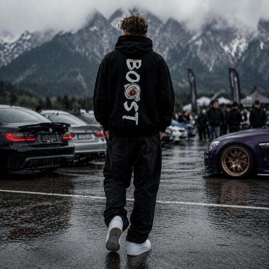 BOOST Turbolader Backprint Premium Hoodie