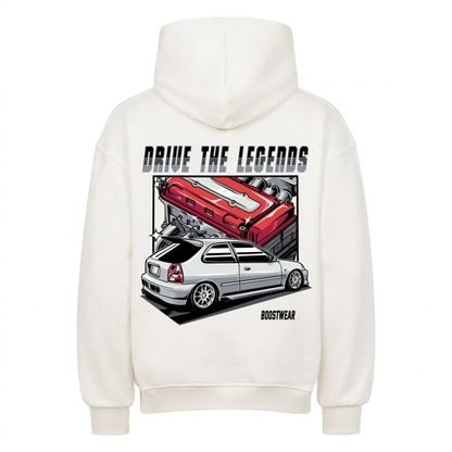 DRIVE THE LEGENDS Backprint Premium Hoodie