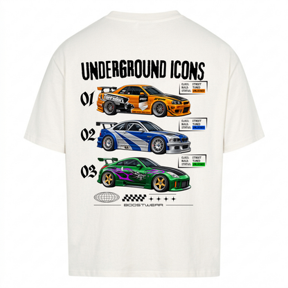 UNDERGROUND ICONS - Backprint Premium T-Shirt