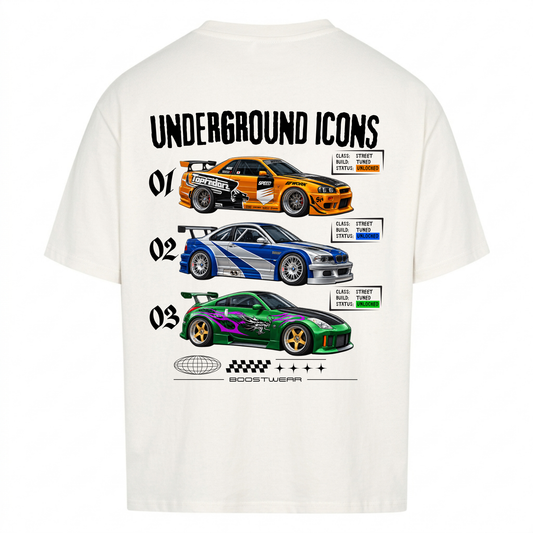 UNDERGROUND ICONS - Backprint Premium T-Shirt