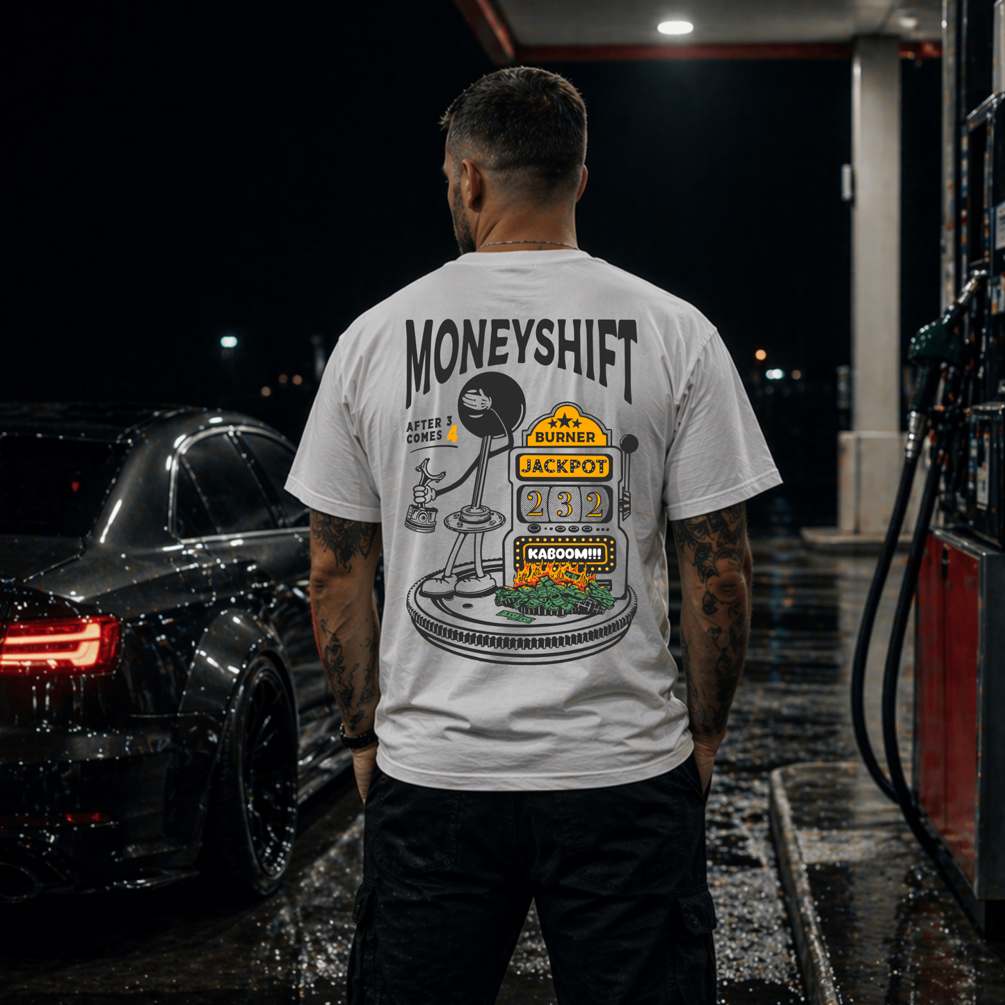 MONEYSHIFT Backprint Premium T-Shirt