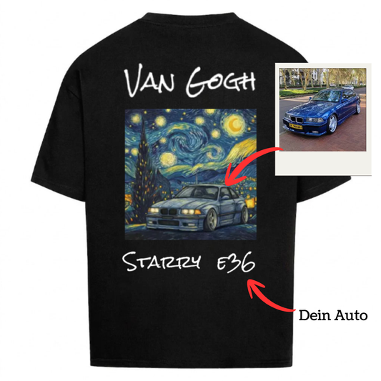 Van Gogh x Car Personalisiertes T-Shirt