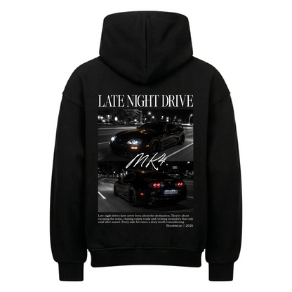 Late Night Drive MK4 Edition Backprint Premium Hoodie