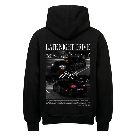 Late Night Drive MK4 Edition Backprint Premium Hoodie