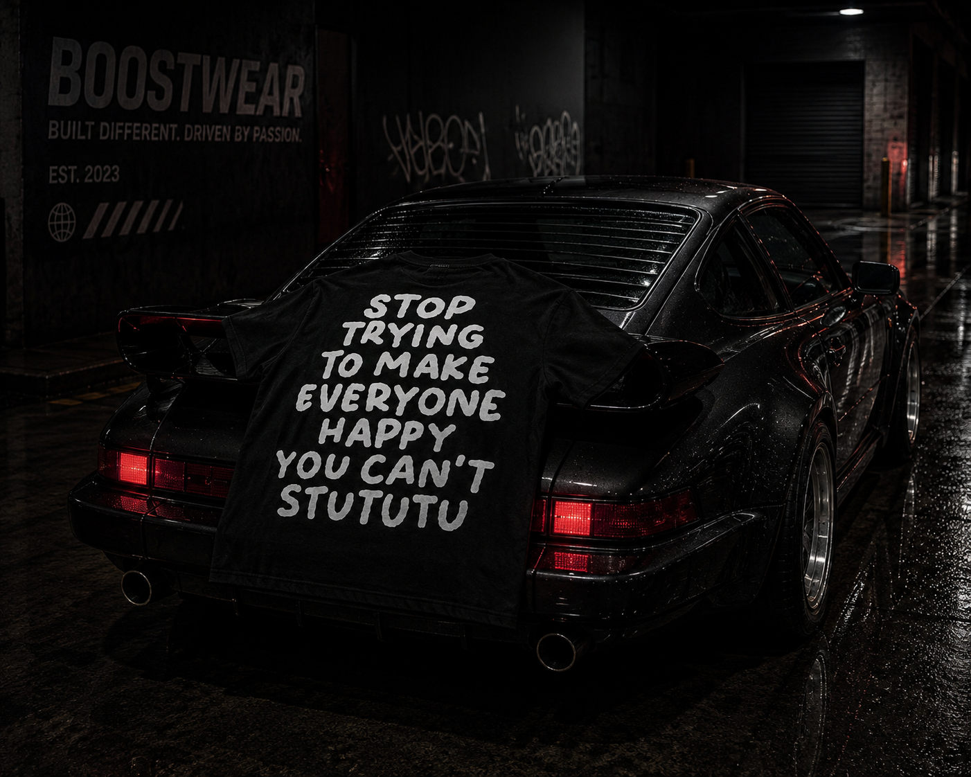 YOU CANT STUTUTU Backprint Premium T-Shirt
