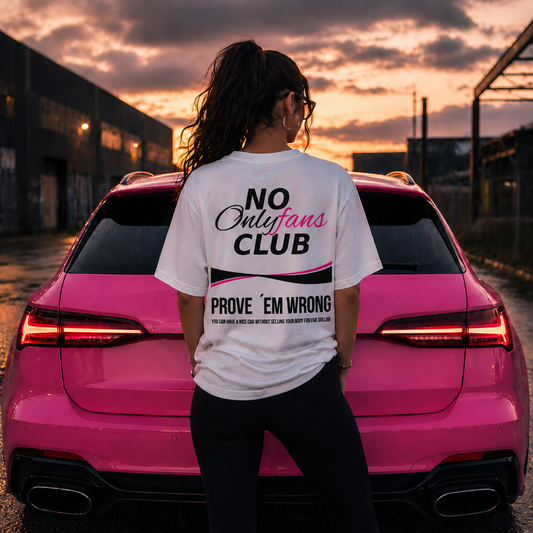 NO ONLYFANS CLUB Backprint Premium T-Shirt