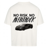 NO RISK, NO AVENTADOR - Backprint Premium T-Shirt