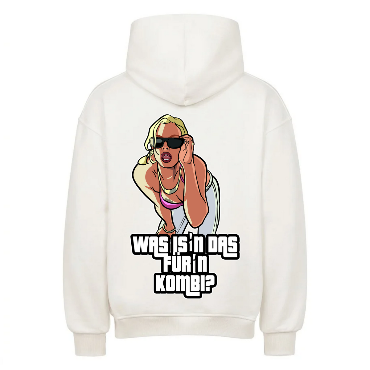 WAS ISN DAS FÜRN KOMBI Backprint Premium Hoodie