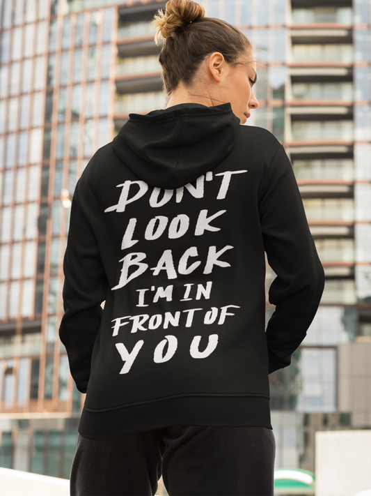 DONT LOOK BACK Backprint Oversized Hoodie