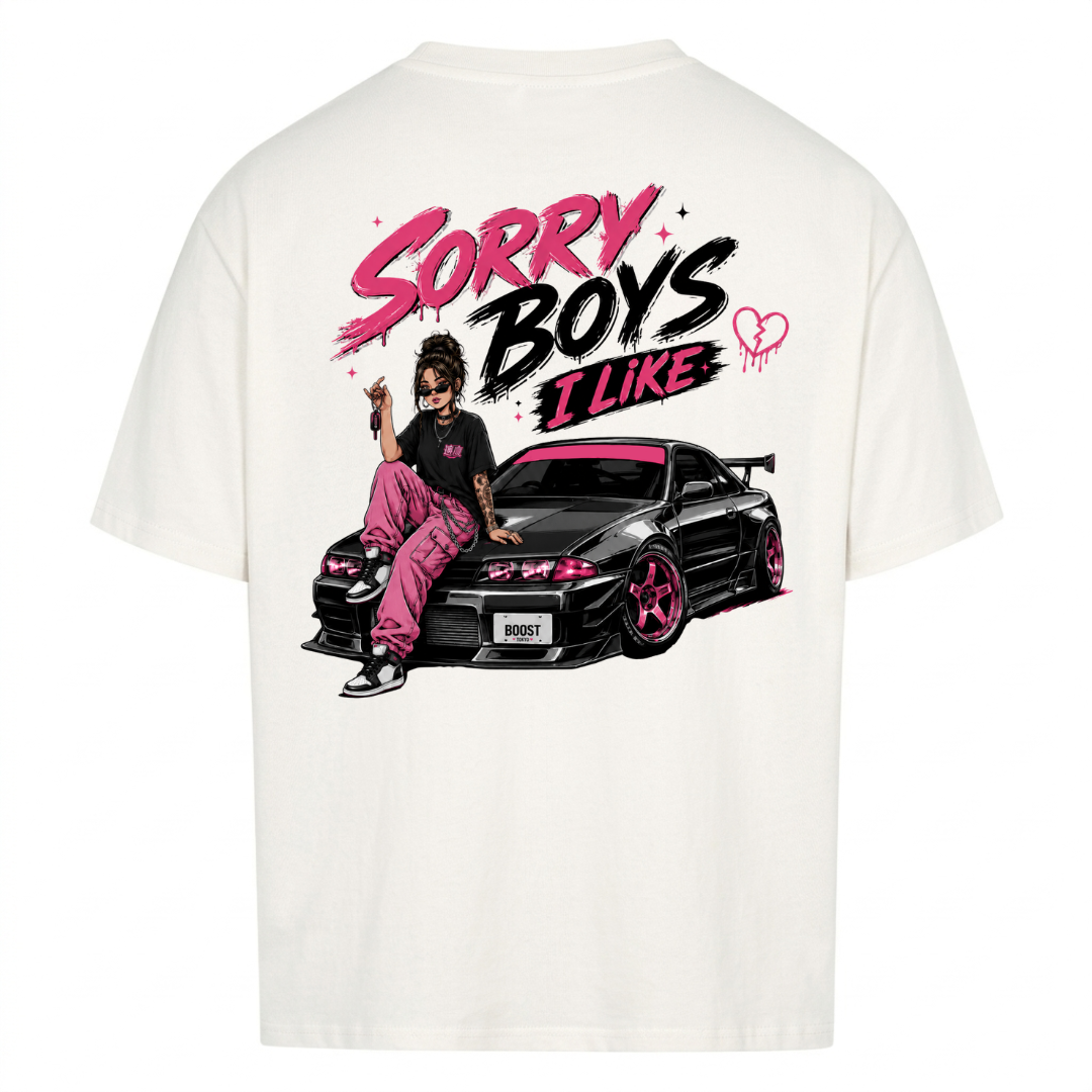 SORRY BOYS Backprint Premium T-Shirt
