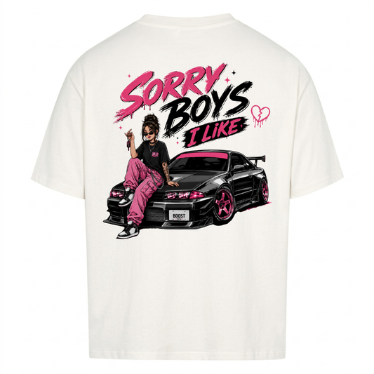 SORRY BOYS Backprint Premium T-Shirt