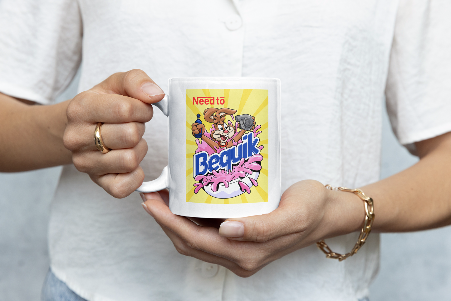 NEED TO BEQUIK Tasse