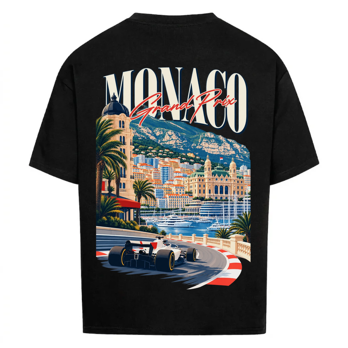 MONACO GRAND PRIX Backprint Premium T-Shirt