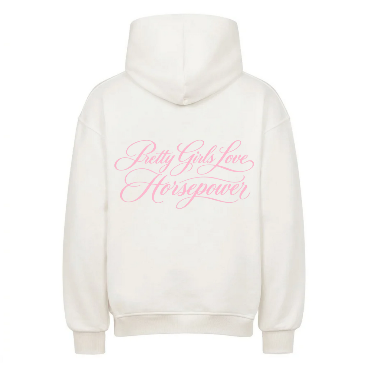 PRETTY GIRLS LOVE HORSEPOWER Backprint Premium Hoodie